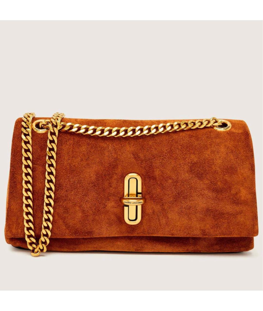 MARC JACOBS Коричневая замшевая сумка через плечо, фото 8