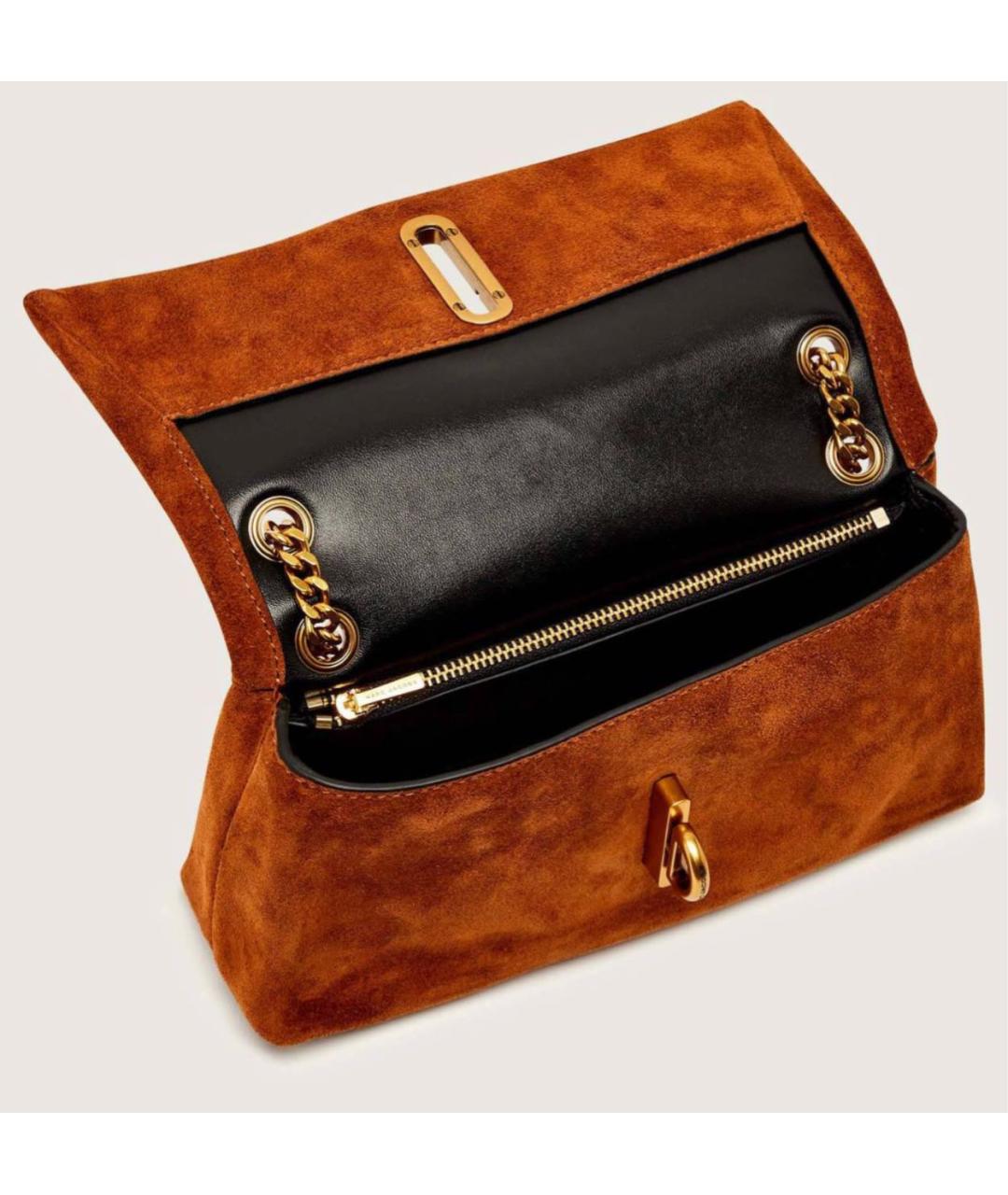 MARC JACOBS Коричневая замшевая сумка через плечо, фото 3