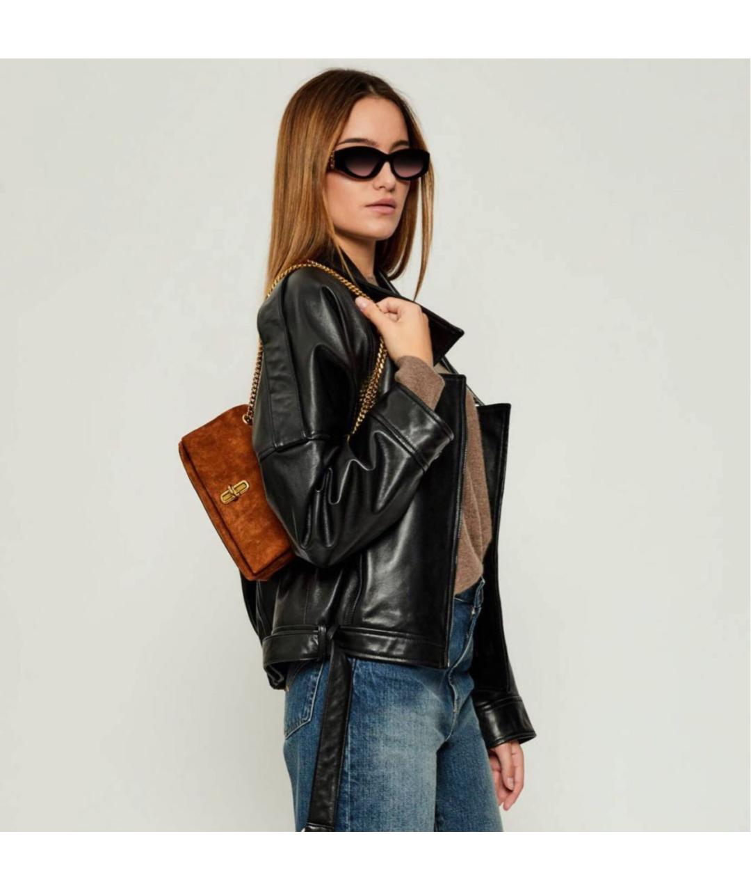 MARC JACOBS Коричневая замшевая сумка через плечо, фото 7