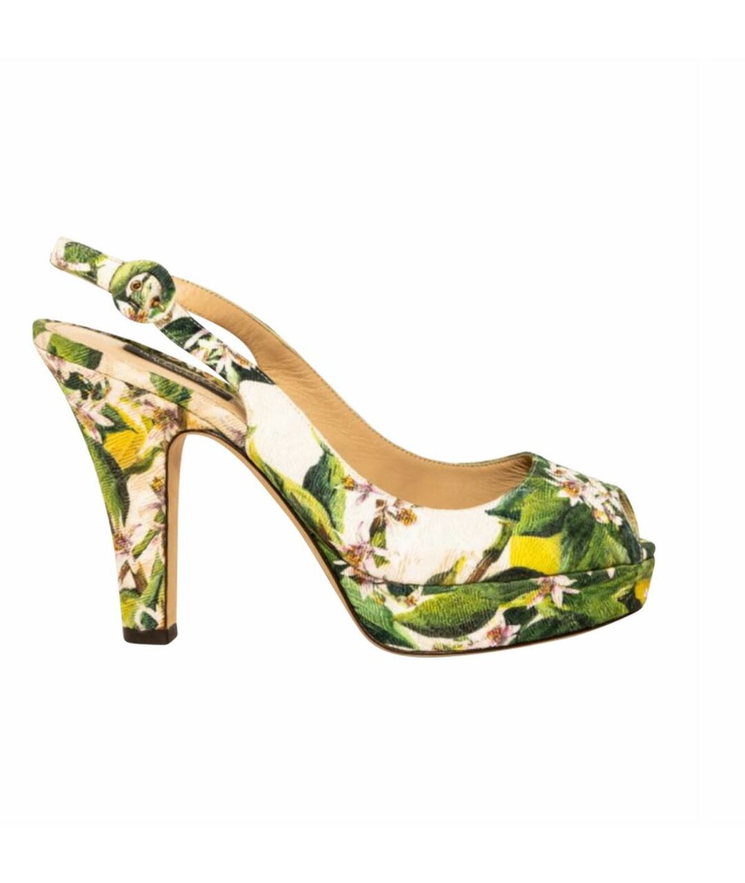 DOLCE&GABBANA Зеленые текстильные босоножки, фото 1