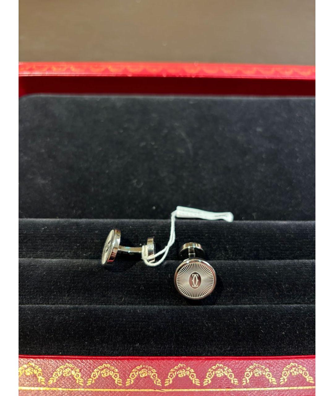 CARTIER Серебряные металлические запонки, фото 3