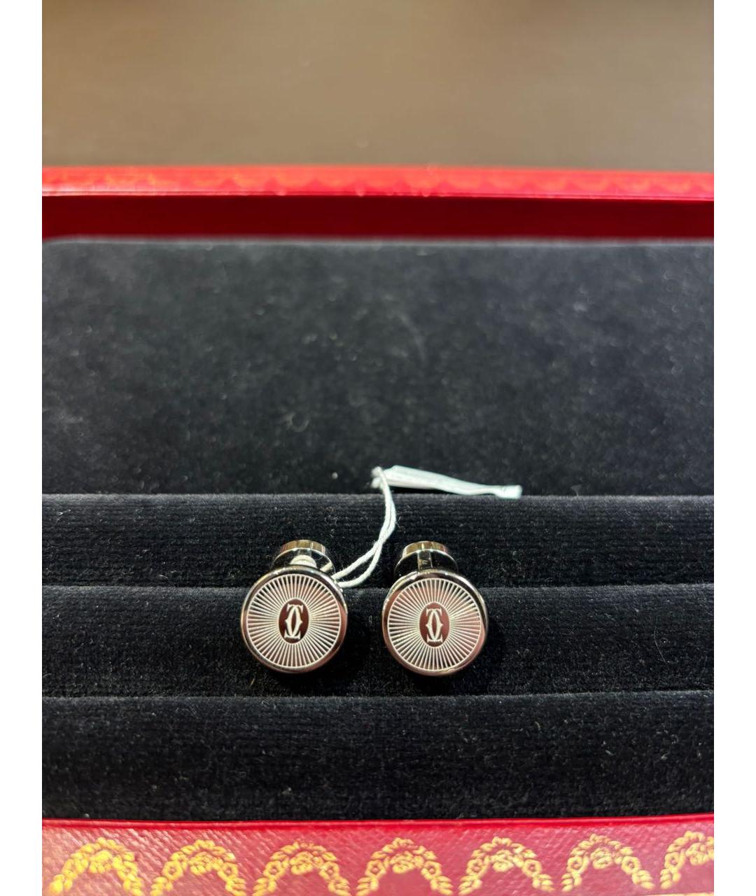 CARTIER Серебряные металлические запонки, фото 5