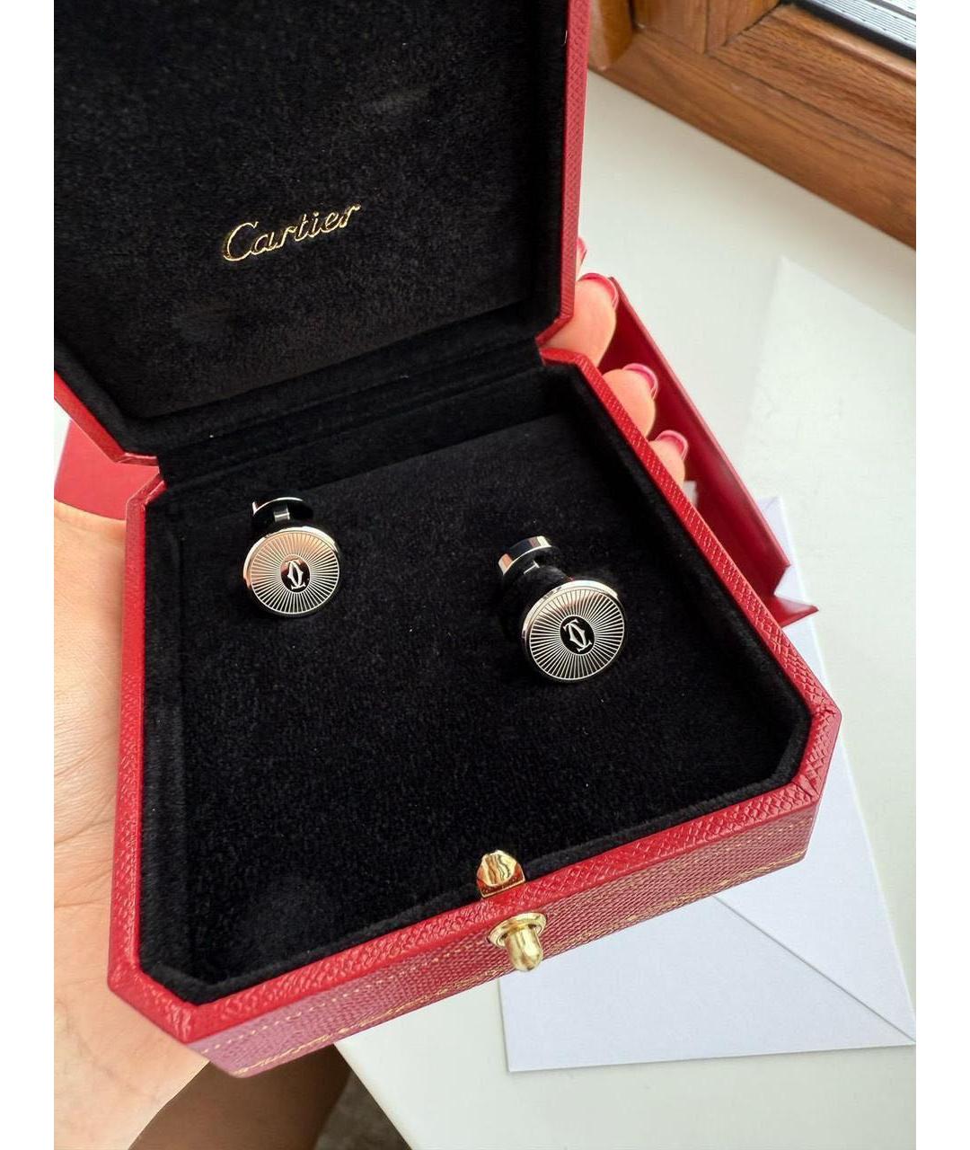 CARTIER Серебряные металлические запонки, фото 4
