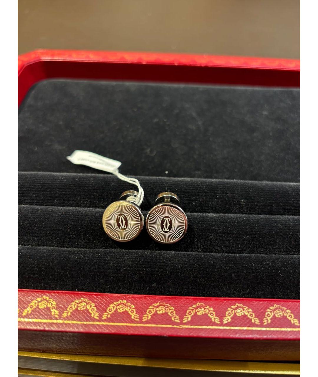 CARTIER Серебряные металлические запонки, фото 2