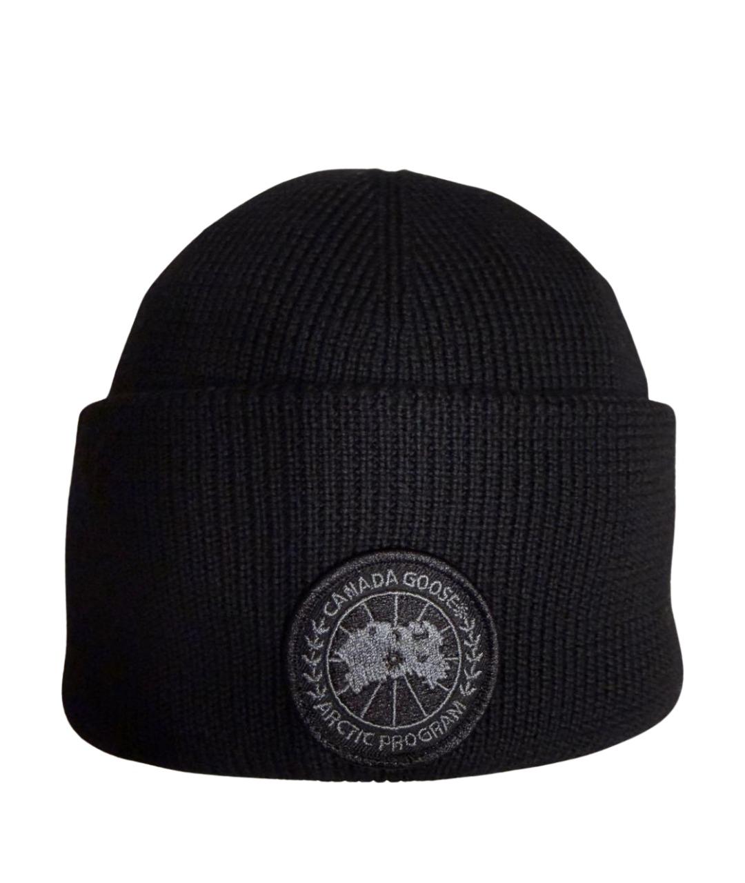 CANADA GOOSE Черная шерстяная шапка, фото 1