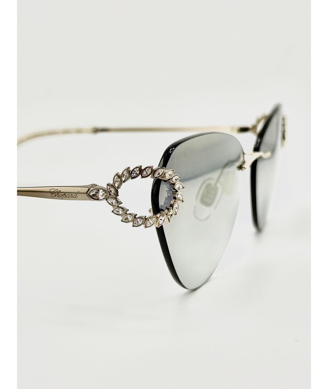CHOPARD Серебряные металлические солнцезащитные очки, фото 3