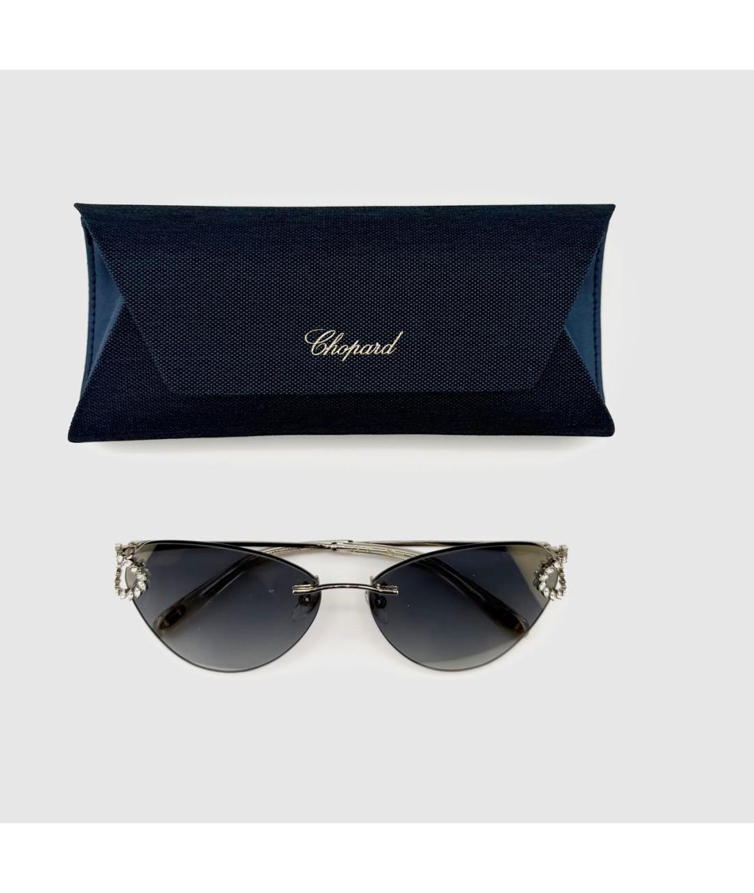 CHOPARD Серебряные металлические солнцезащитные очки, фото 2