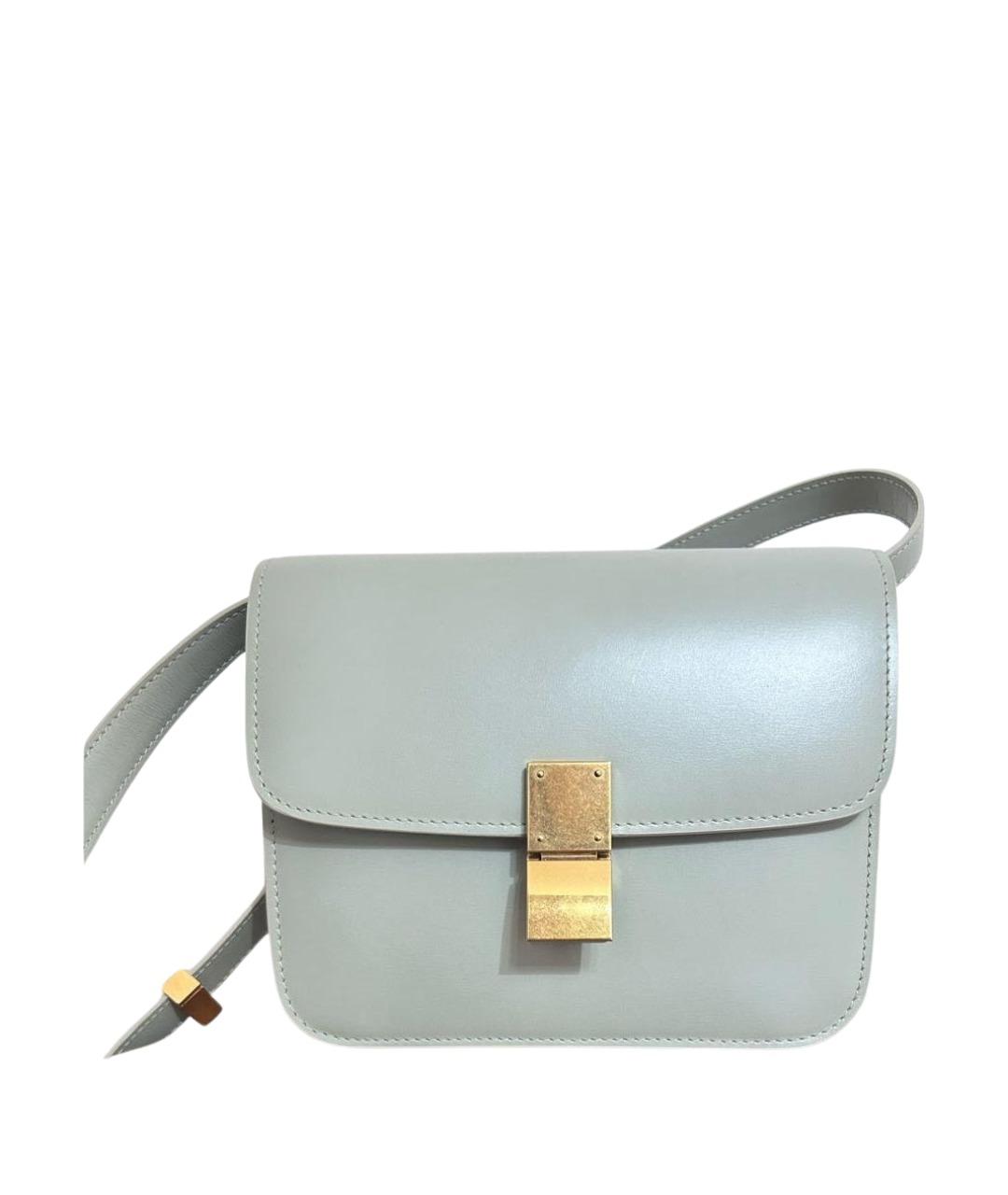 CELINE Салатовая кожаная сумка через плечо, фото 1