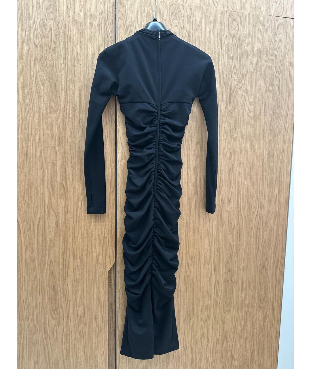 DOLCE&GABBANA Черное вискозное коктейльное платье, фото 2