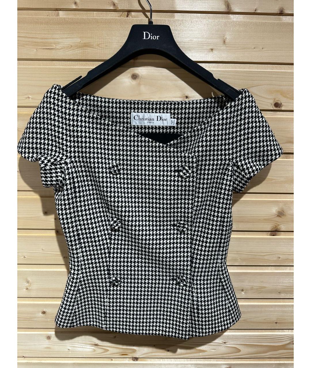 CHRISTIAN DIOR Мульти шерстяной жилет, фото 5