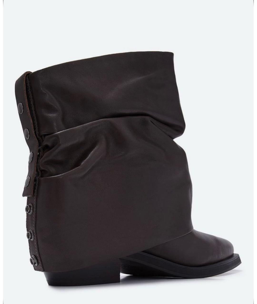 ASH Коричневые кожаные ботильоны, фото 7