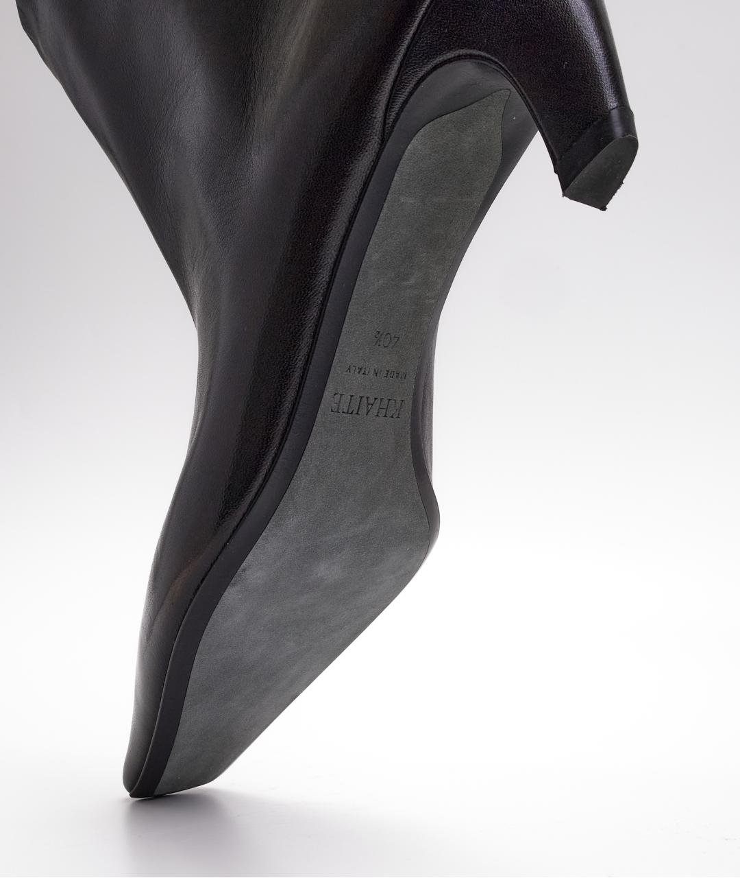KHAITE Черные кожаные ботильоны, фото 6
