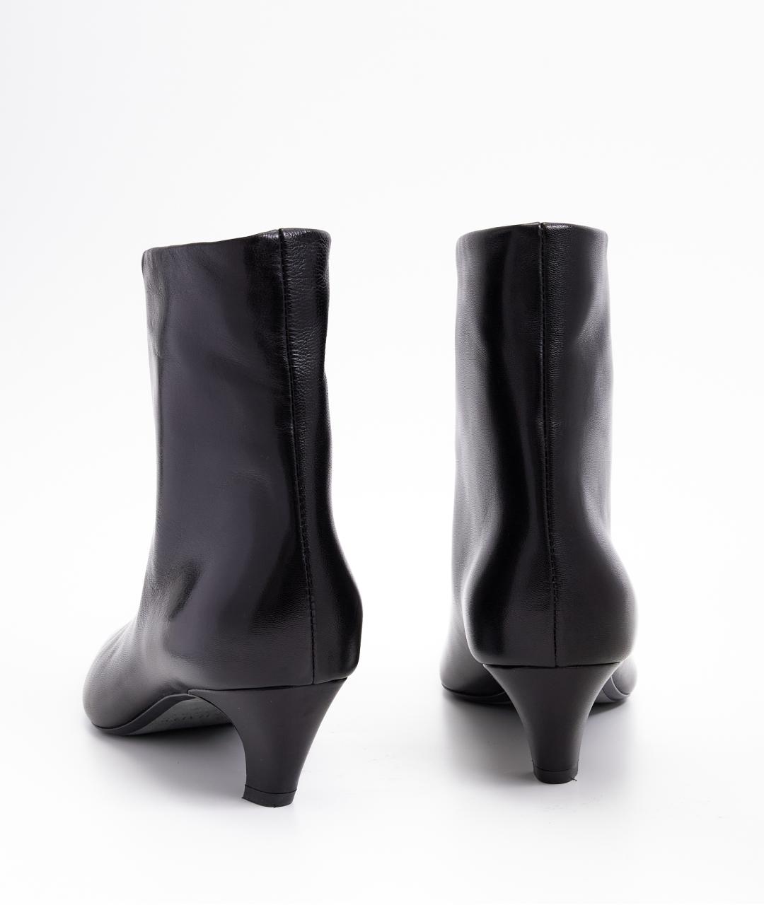 KHAITE Черные кожаные ботильоны, фото 3