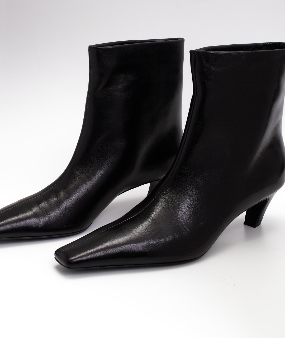 KHAITE Черные кожаные ботильоны, фото 4