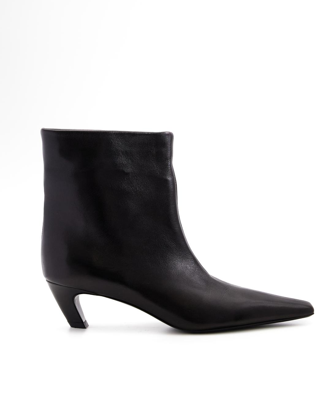 KHAITE Черные кожаные ботильоны, фото 1