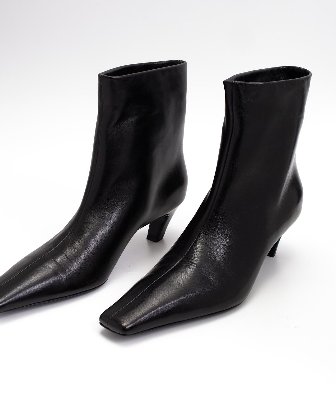 KHAITE Черные кожаные ботильоны, фото 5