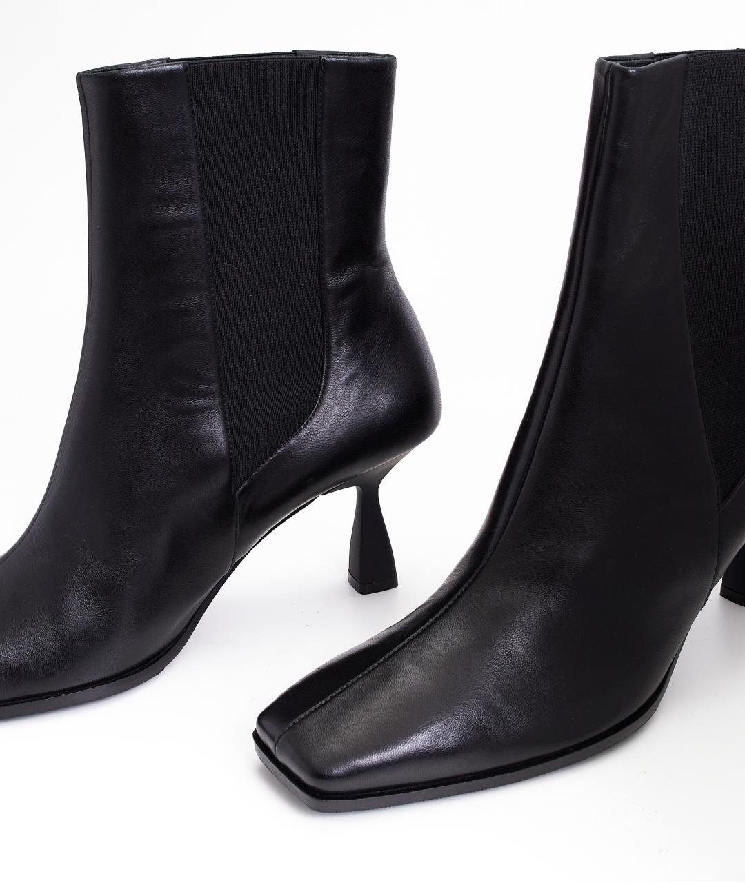 HERMES Черные кожаные ботильоны, фото 4