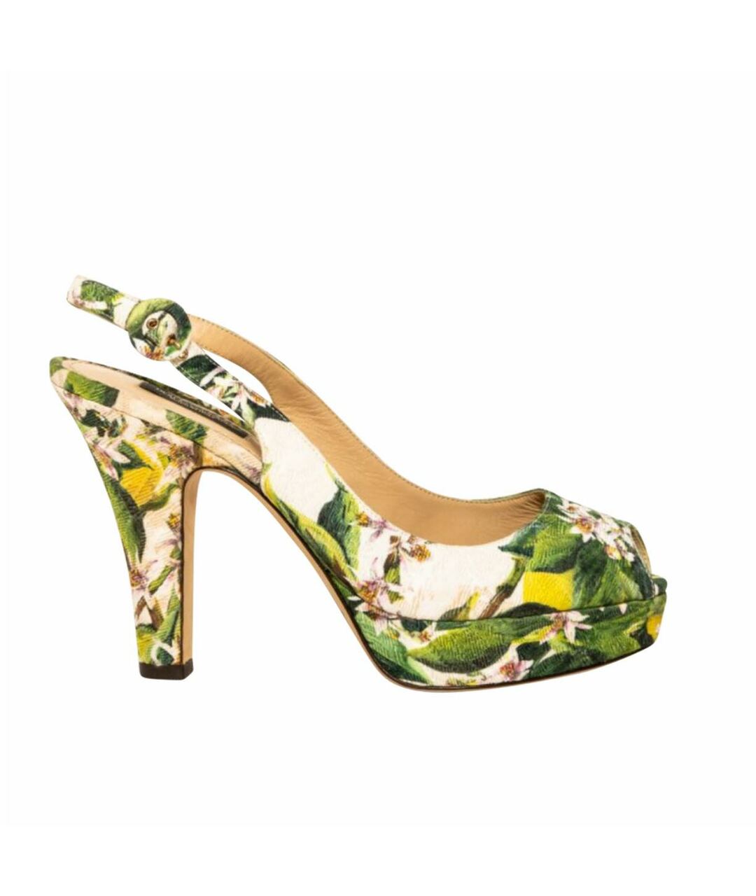 DOLCE&GABBANA Зеленые кожаные босоножки, фото 1