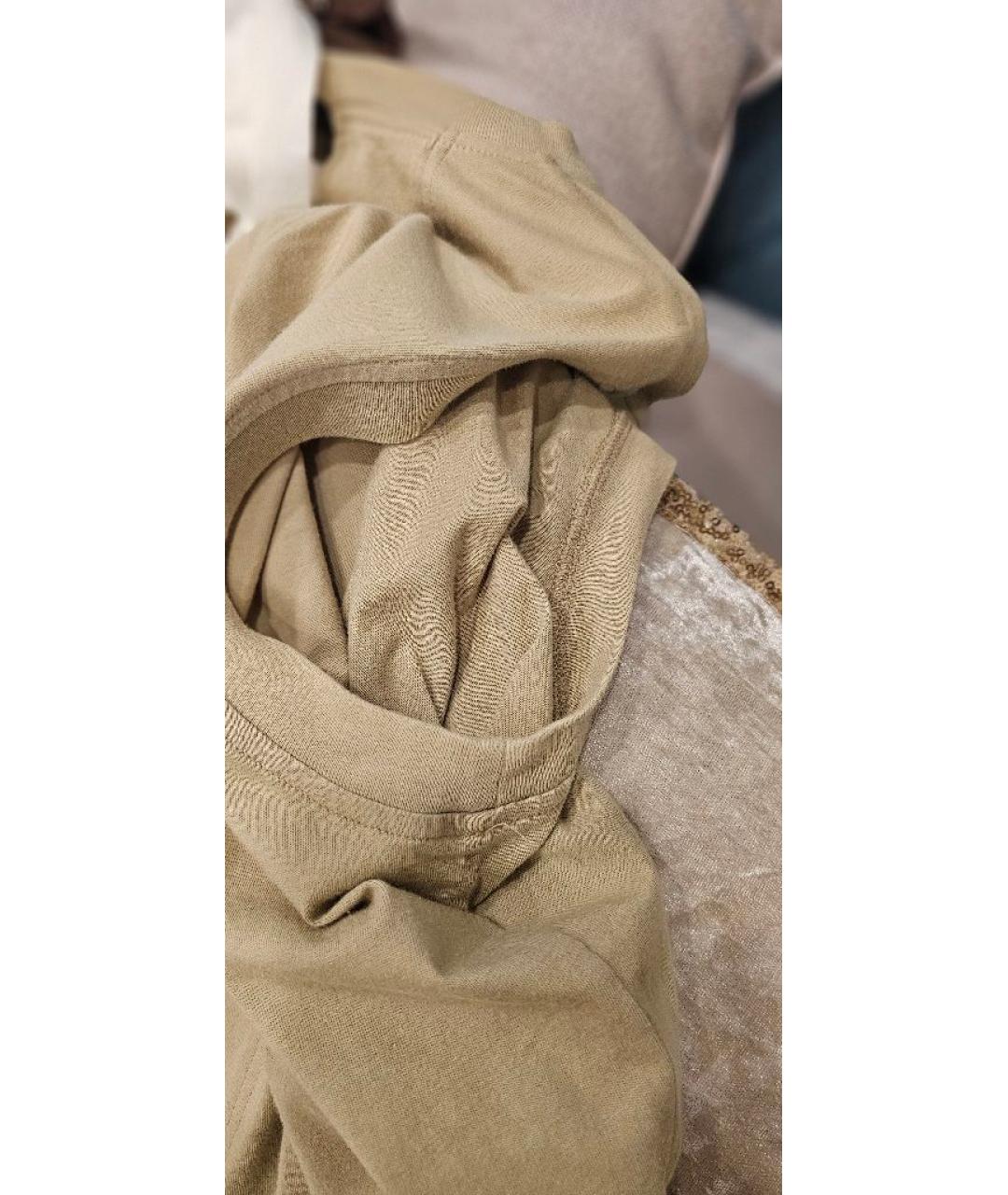 MARNI Бежевая хлопковая майка, фото 8