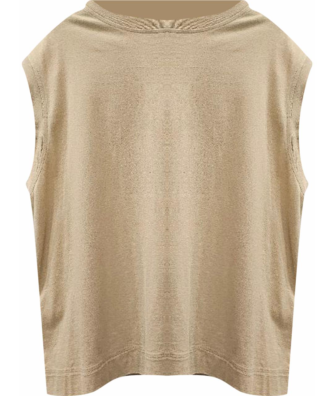 MARNI Бежевая хлопковая майка, фото 1