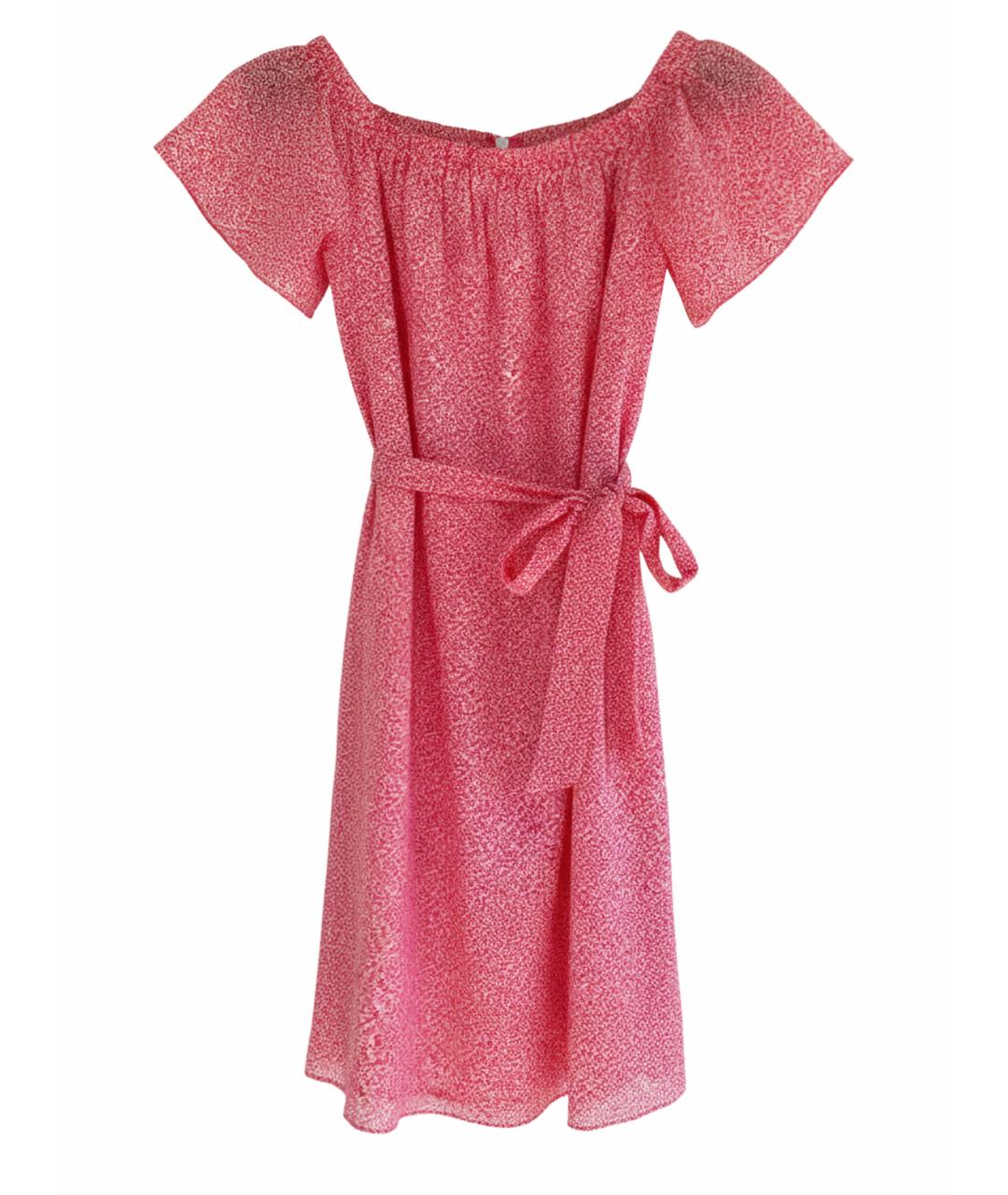 MICHAEL MICHAEL KORS Розовое хлопковое повседневное платье, фото 1
