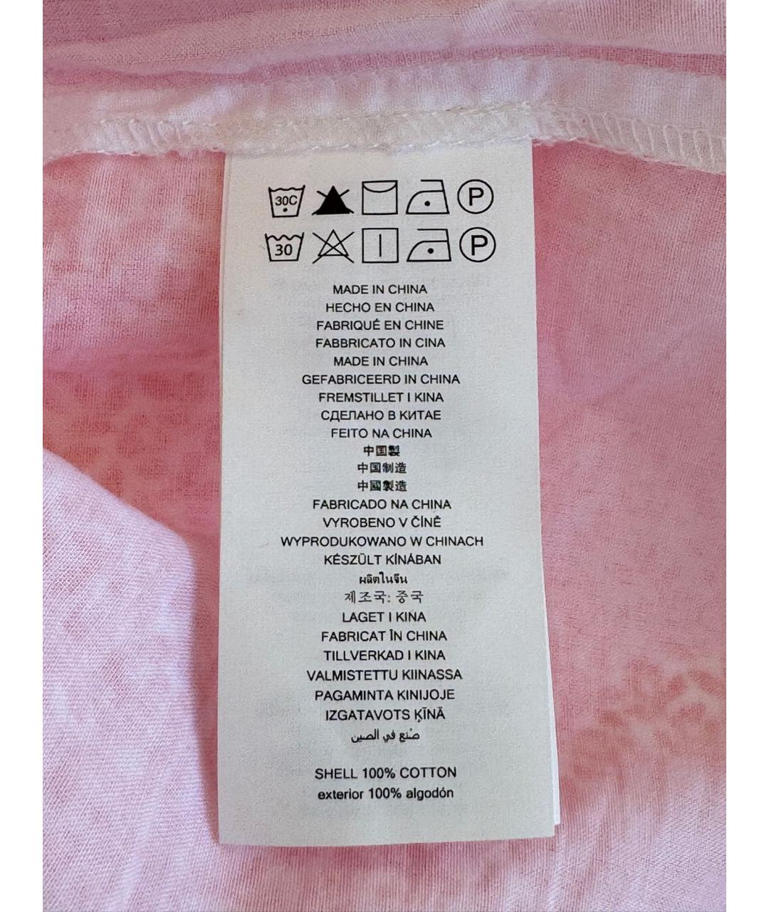 MICHAEL MICHAEL KORS Розовое хлопковое повседневное платье, фото 6