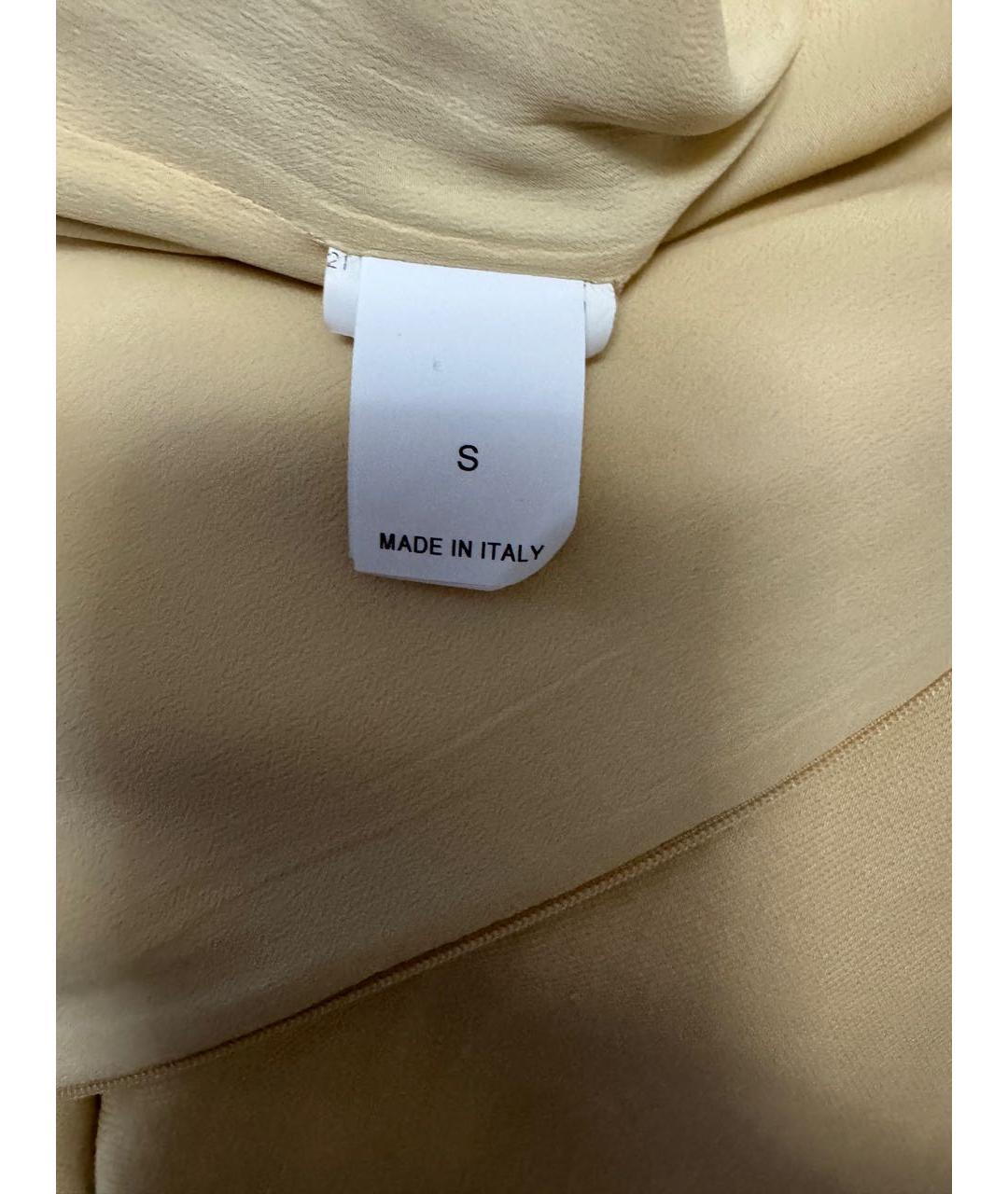 BRUNELLO CUCINELLI Бежевое вискозное повседневное платье, фото 5
