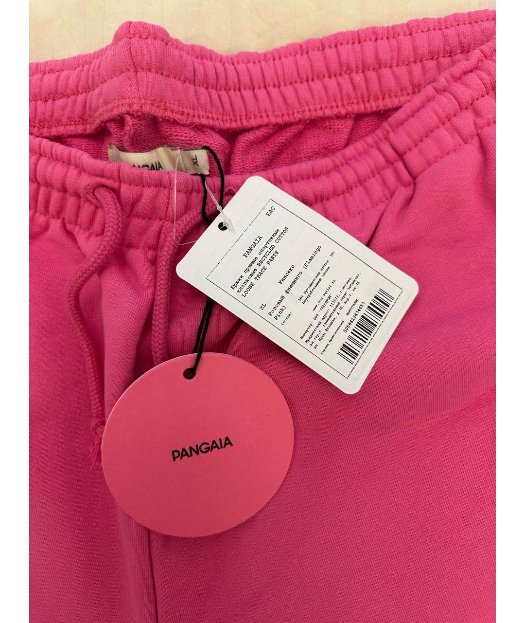 THE PANGAIA Розовые хлопковые спортивные брюки и шорты, фото 4