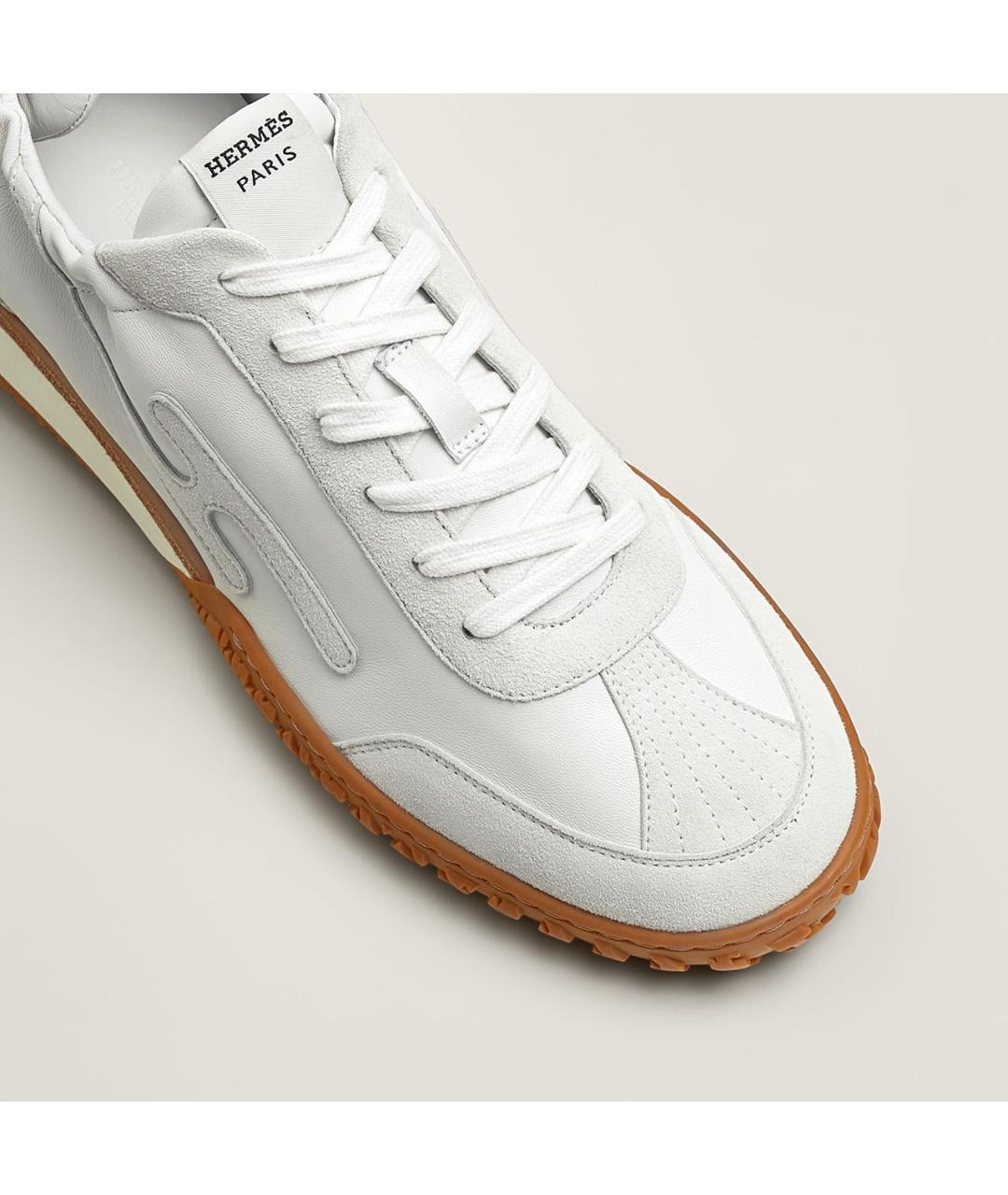 HERMES Белые низкие кроссовки / кеды, фото 6