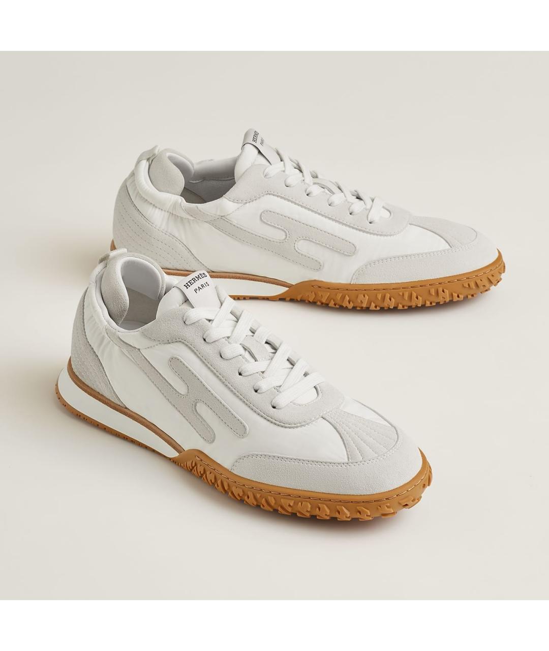 HERMES Белые низкие кроссовки / кеды, фото 7