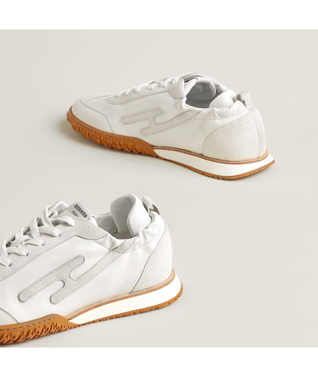 HERMES Белые низкие кроссовки / кеды, фото 5