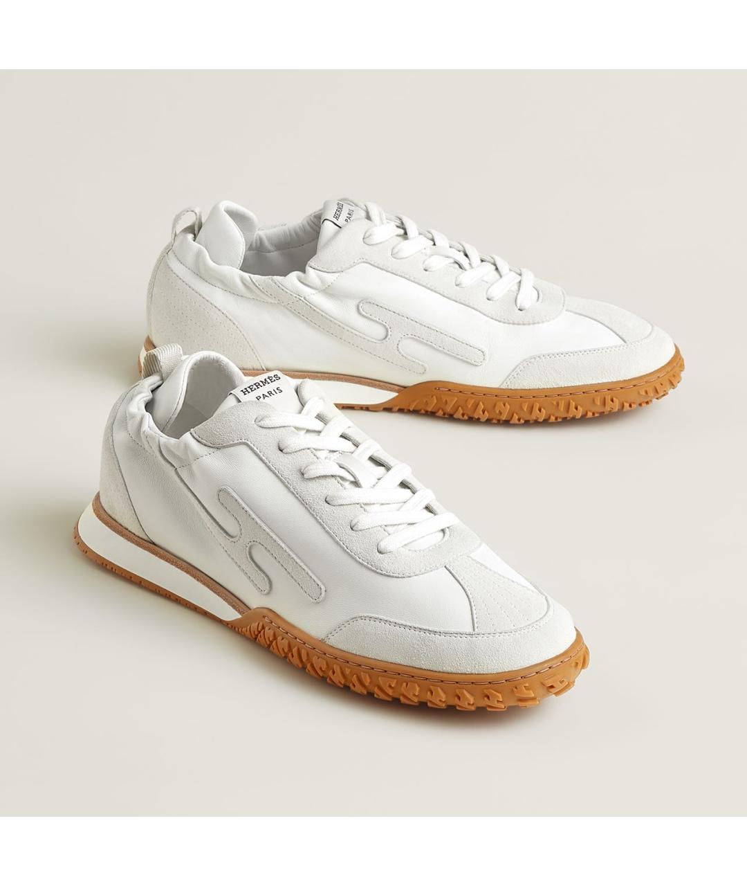 HERMES Белые низкие кроссовки / кеды, фото 3