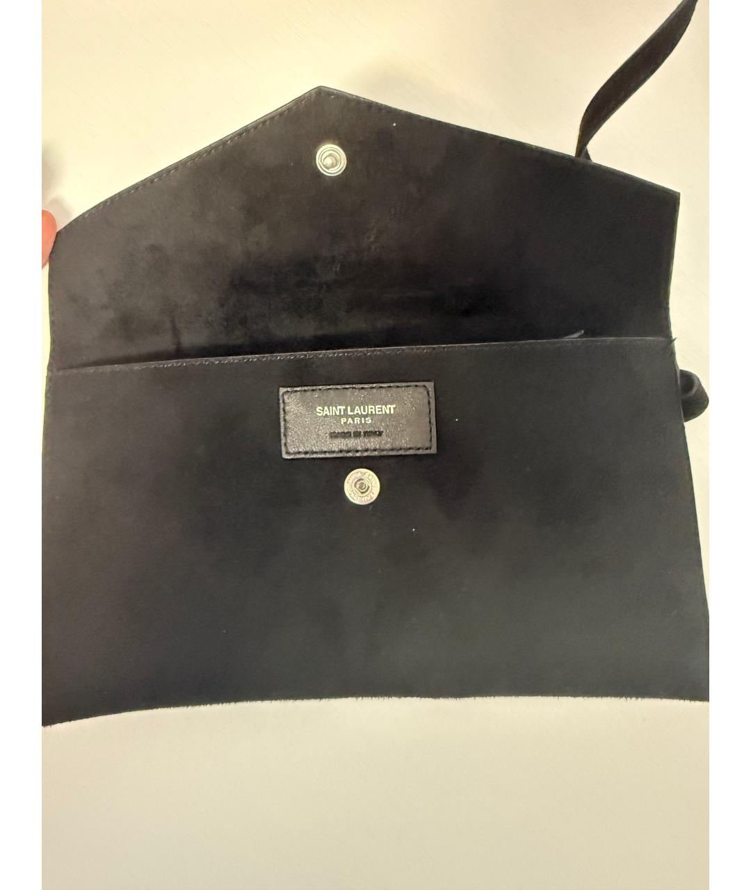 SAINT LAURENT Фуксия кожаная сумка через плечо, фото 4