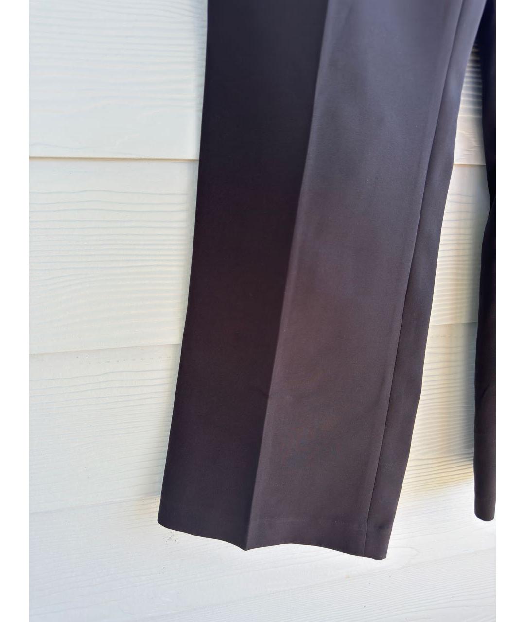 DKNY Черные полиэстеровые прямые брюки, фото 3