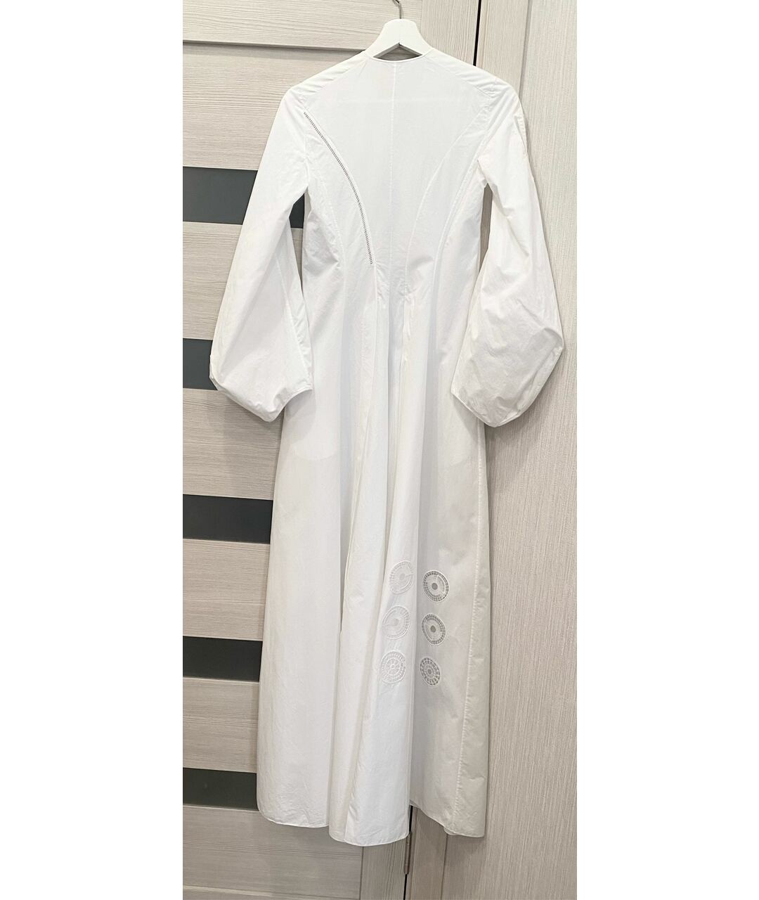 CHRISTIAN DIOR Белое хлопковое повседневное платье, фото 2