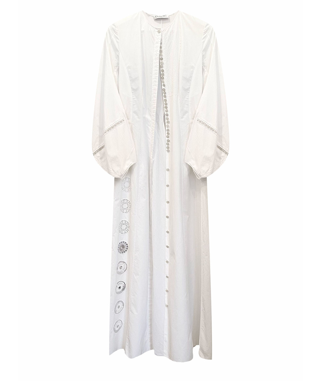 CHRISTIAN DIOR Белое хлопковое повседневное платье, фото 1