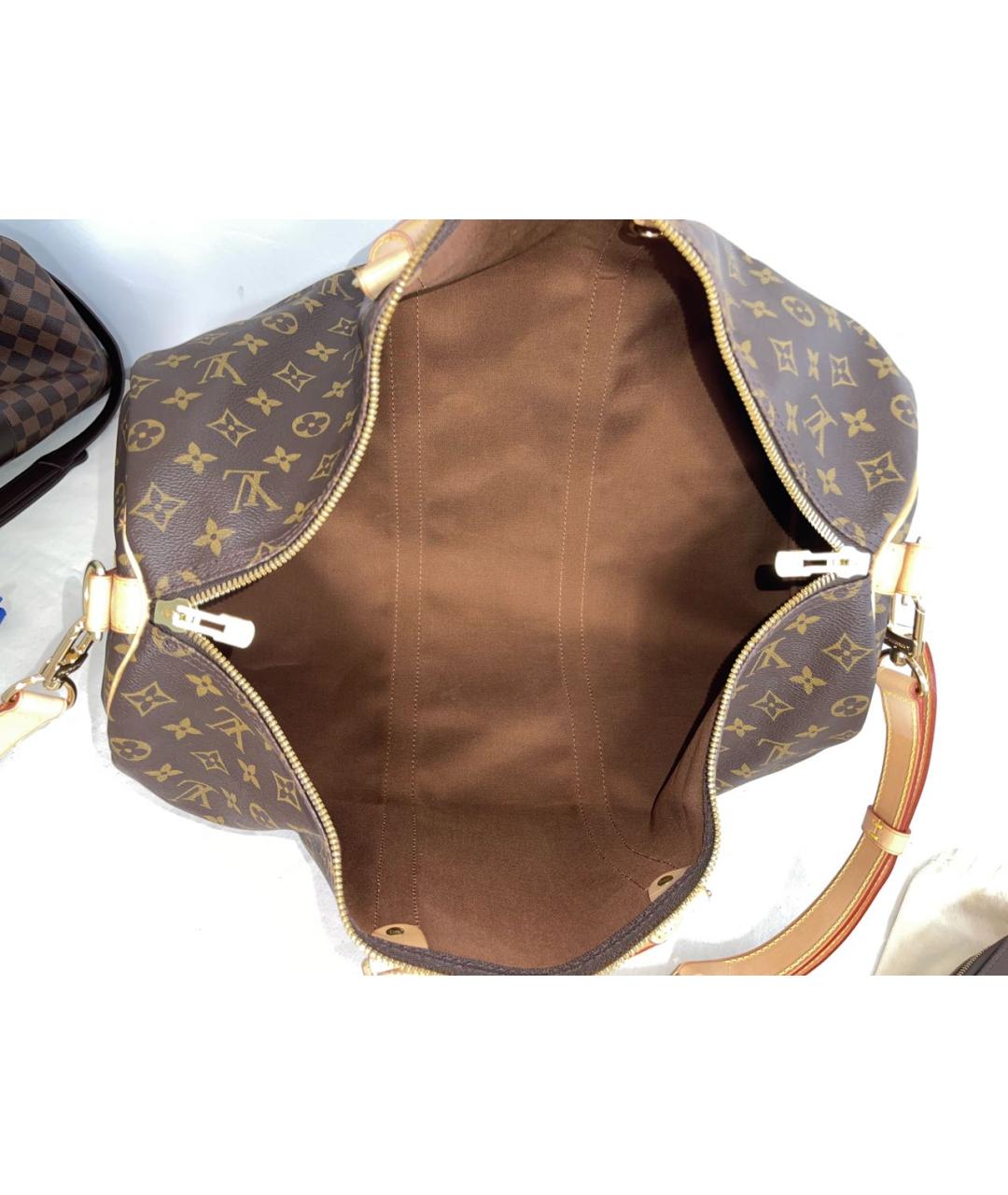 LOUIS VUITTON Коричневая дорожная/спортивная сумка, фото 4