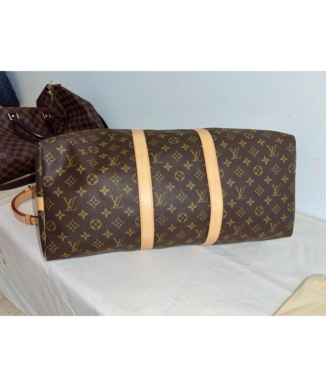 LOUIS VUITTON Коричневая дорожная/спортивная сумка, фото 3