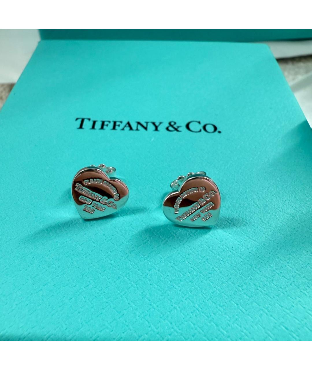 TIFFANY&CO Серебряные серебряные серьги, фото 7