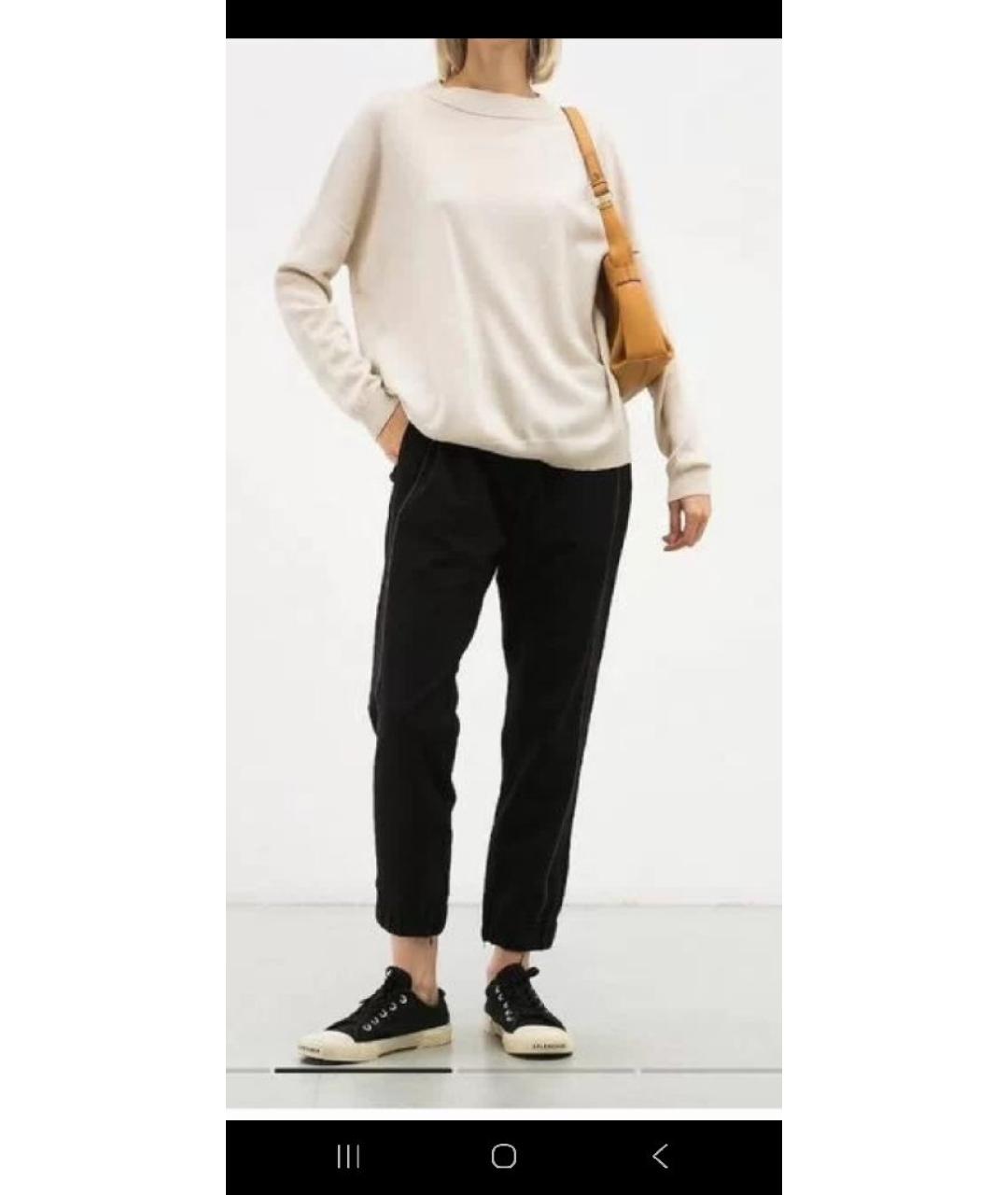 BRUNELLO CUCINELLI Черные хлопковые брюки узкие, фото 7