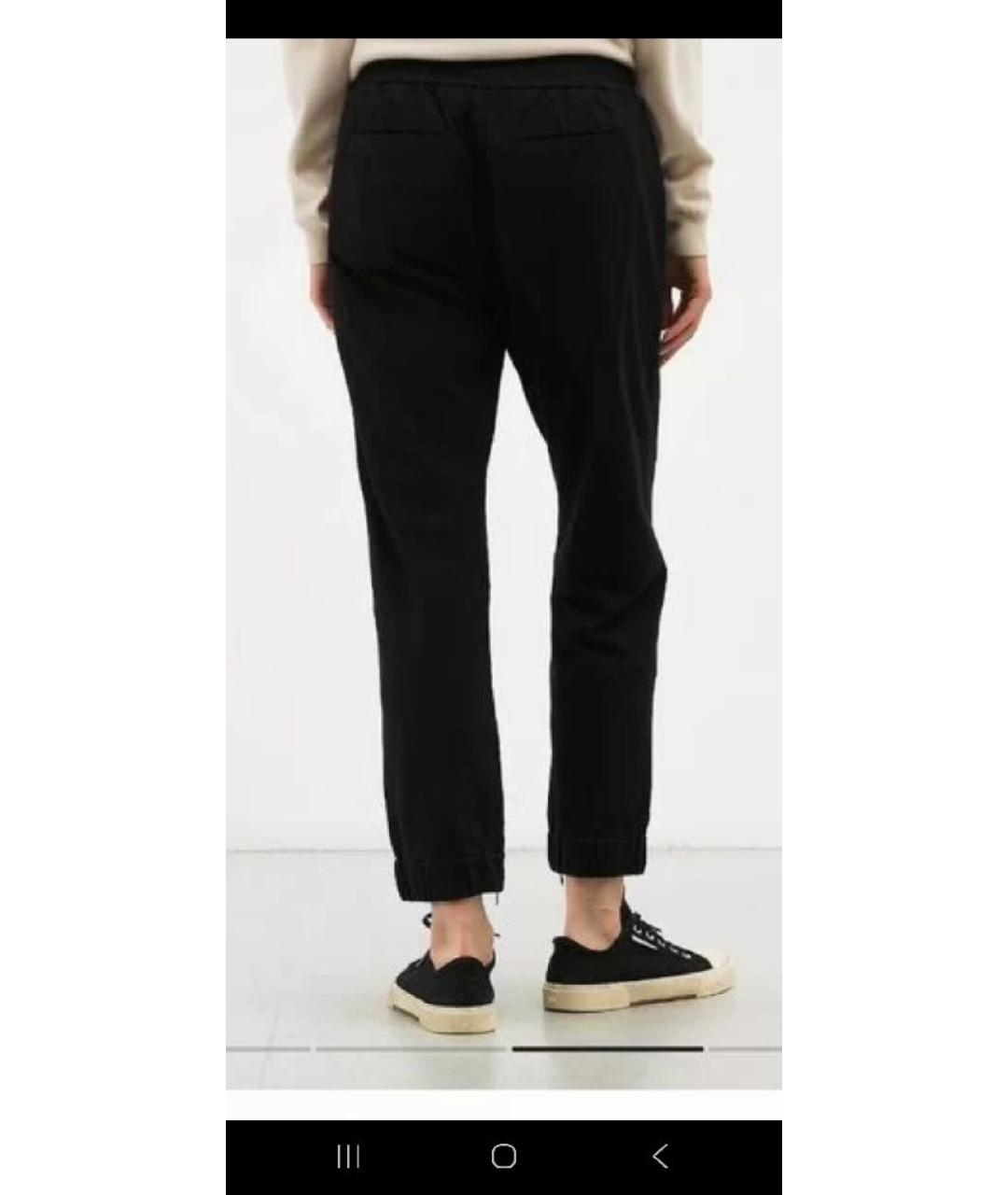 BRUNELLO CUCINELLI Черные хлопковые брюки узкие, фото 6