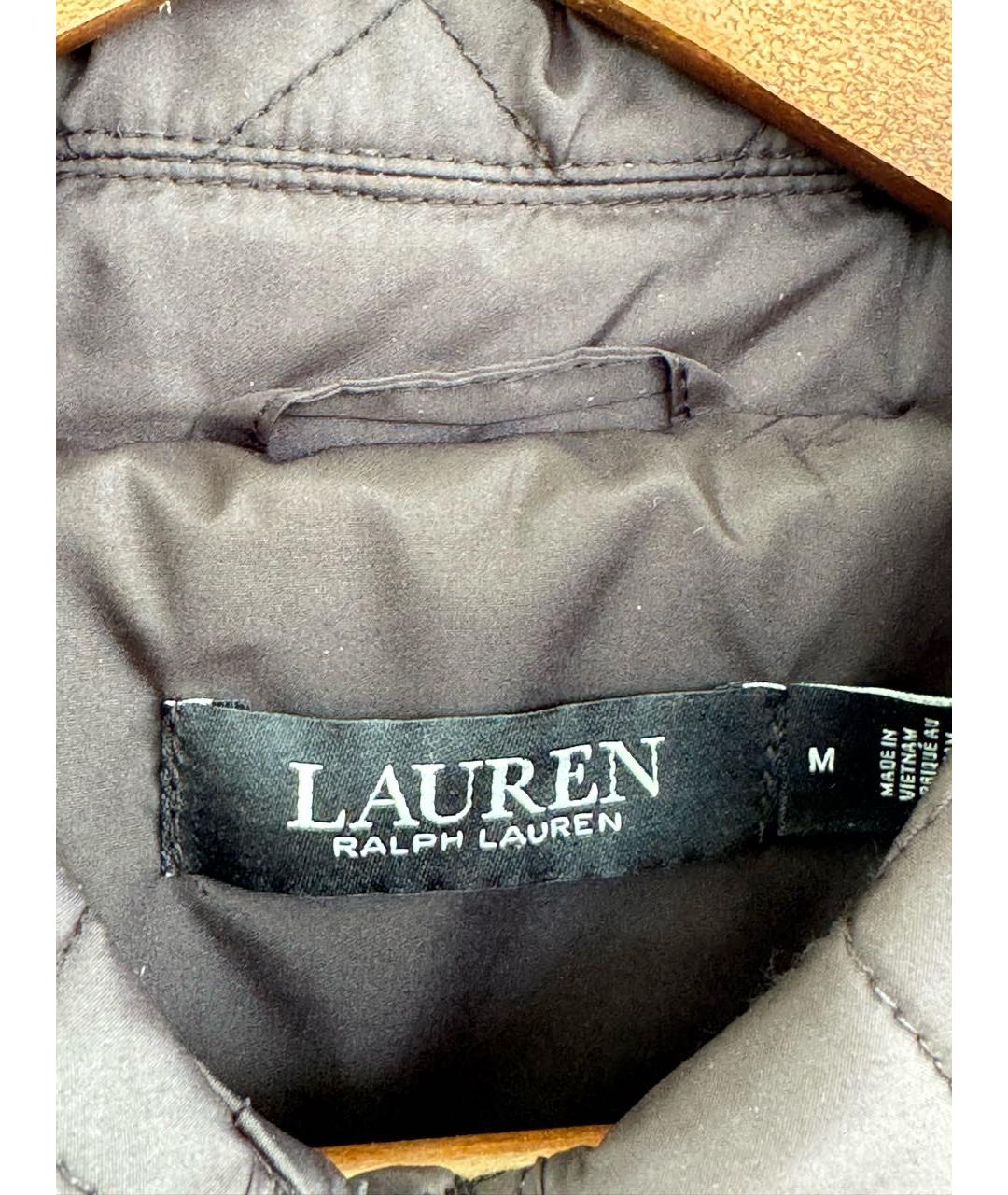 RALPH LAUREN Черная полиэстеровая куртка, фото 5