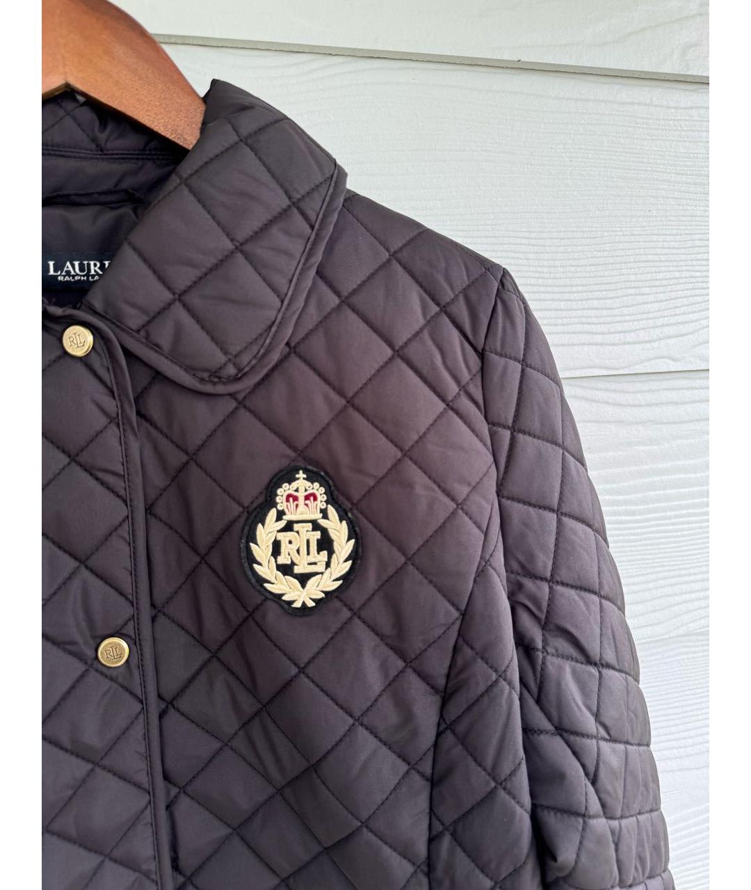 RALPH LAUREN Черная полиэстеровая куртка, фото 3