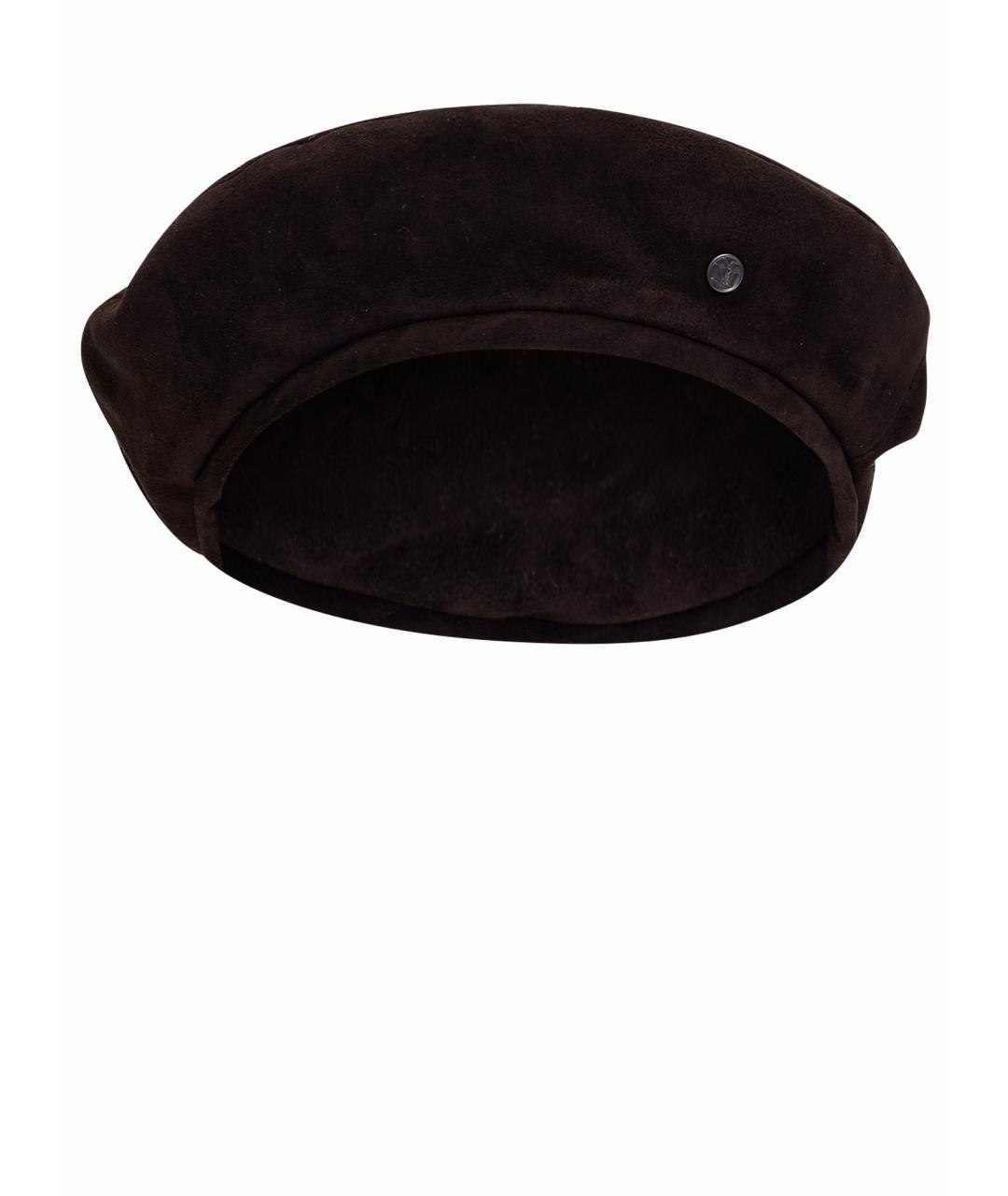 MAISON MICHEL Коричневая шерстяная шапка, фото 1