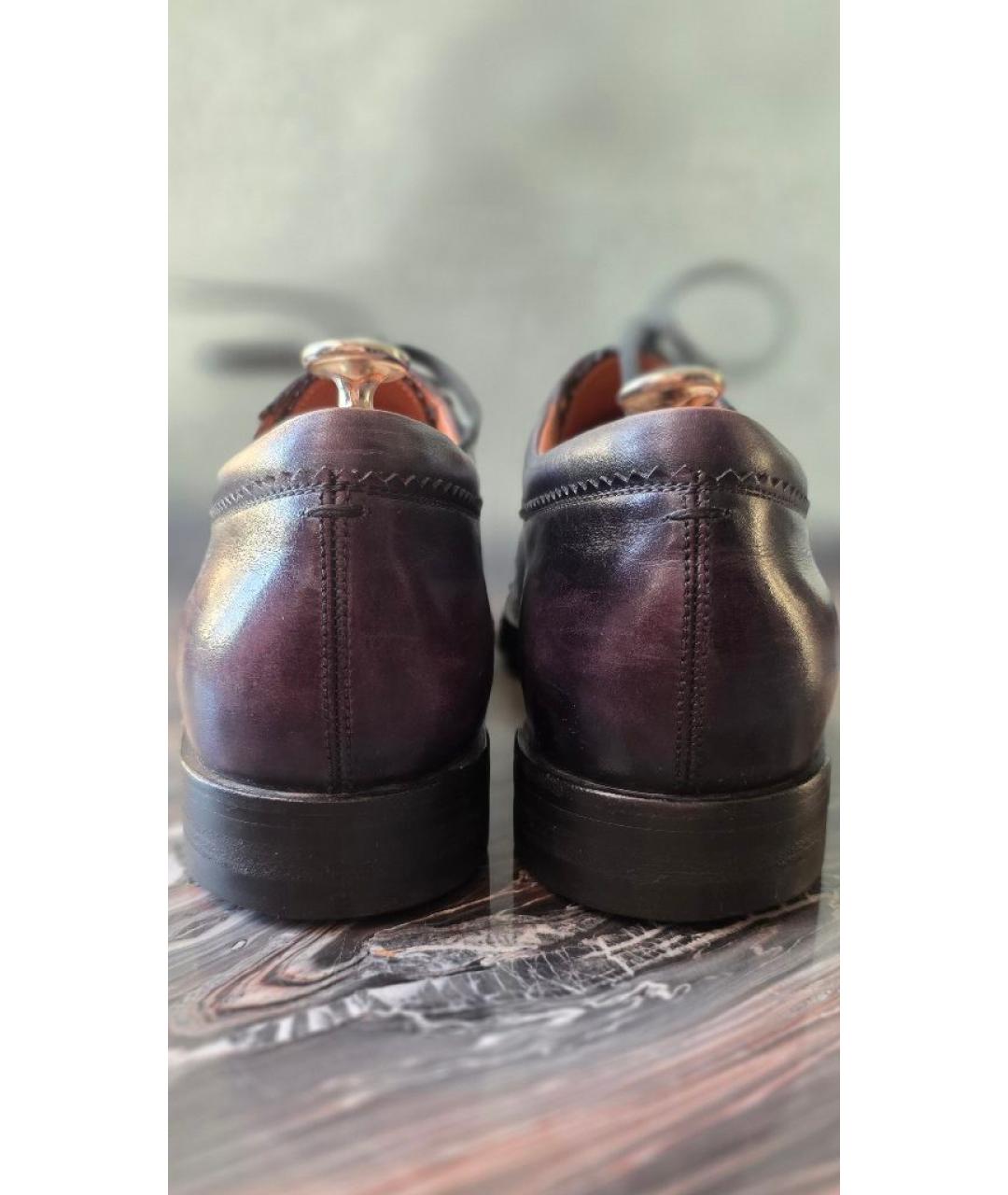 BERLUTI Черные кожаные низкие ботинки, фото 4