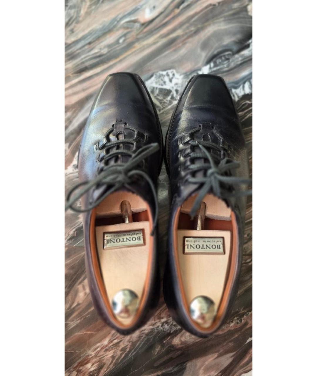 BERLUTI Черные кожаные низкие ботинки, фото 3