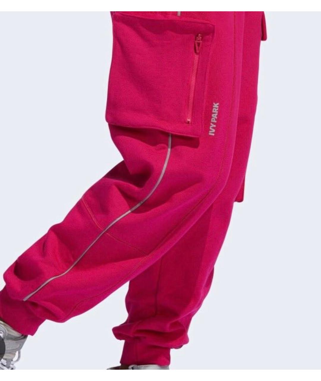 ADIDAS Фуксия хлопковые спортивные брюки и шорты, фото 7