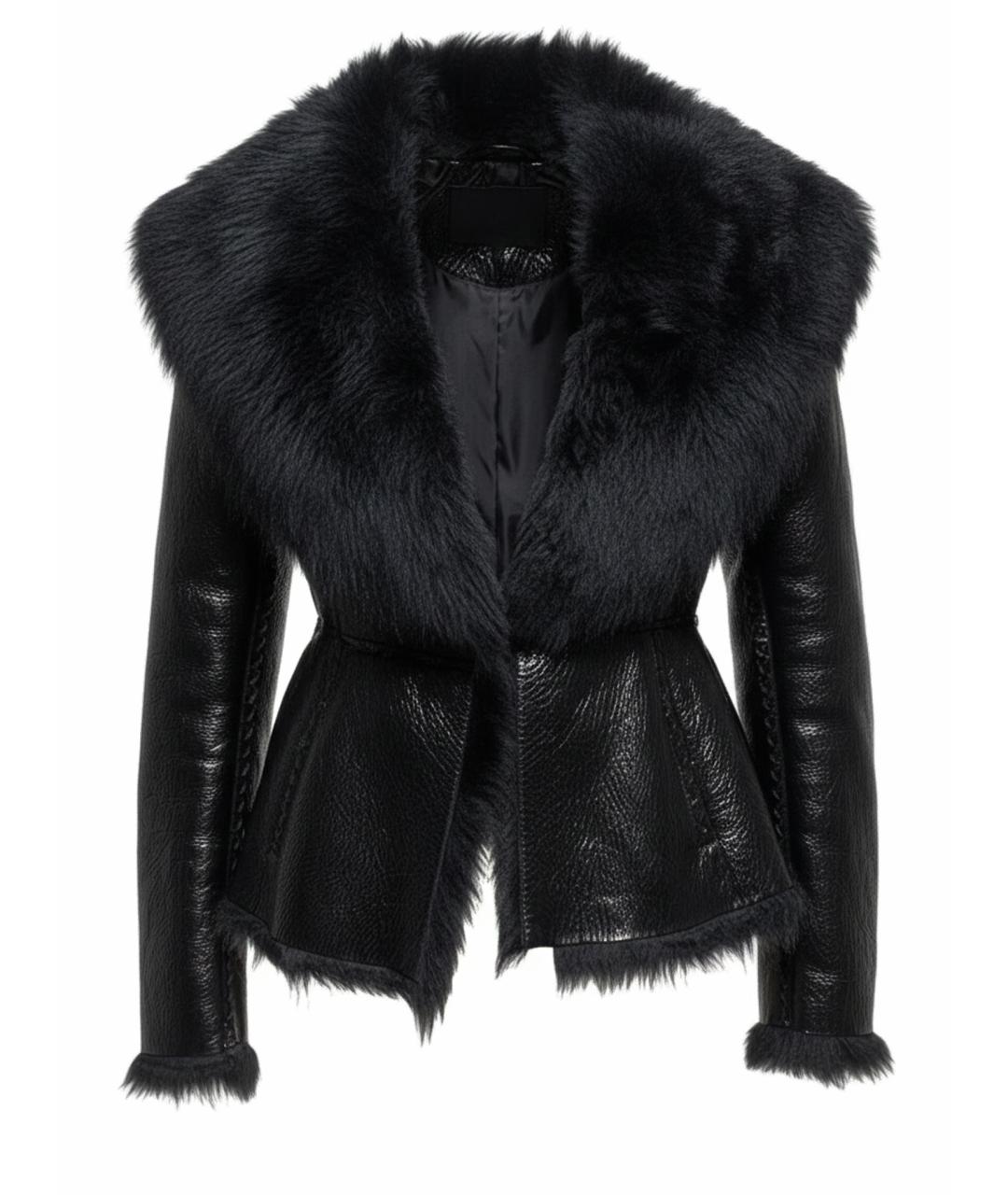 ALAIA Черная дубленка, фото 1