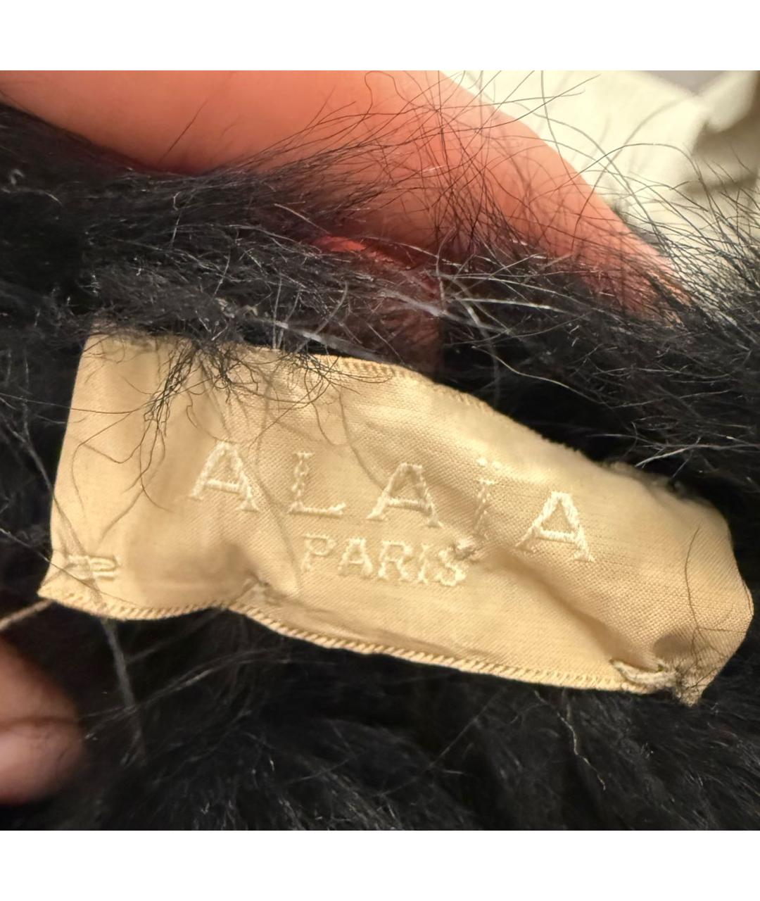 ALAIA Черная дубленка, фото 6