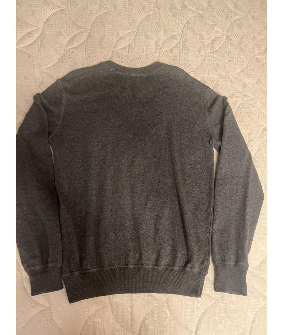 LARDINI Серый хлопковый джемпер / свитер, фото 2